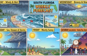 South Florida Forecast: Windy and Wet Before a Spooky, Sunnier Halloween Weekend