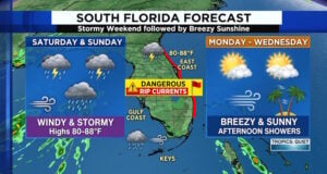 South Florida Weather: Weekend Storms and Gusty Winds Give Way to Brisk, Sunny Days