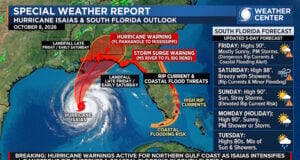 Hurricane Warnings Issued Along Northern Gulf Coast as Isaias Strengthens; South Florida Faces Coastal Flooding and High Surf (LIVE Hurricane Isaias)