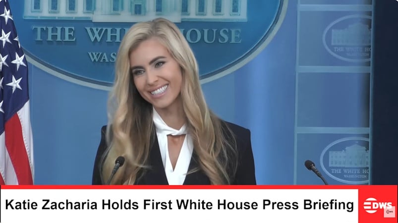 Well, That Was Fast: Trump Fires Press Secretary Katie Zacharia After Five Days (Video)
