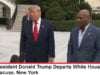 Trump Chats With Media Alongside Mike Tyson Before Syracuse Flight (Video)