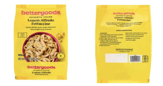Pasta recall expanded to include all lots sold at Walmart stores