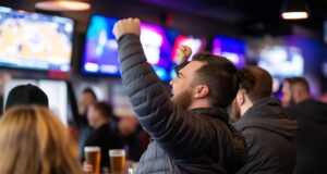 https://www.vecteezy.com/photo/69539809-a-man-cheers-with-his-arms-raised-at-a-sports-bar-watching-a-game-on-the-tv-screen