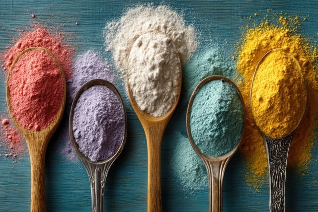 small-vecteezy_different-colored-powders-in-spoons-on-a-wooden-table_68666740_small