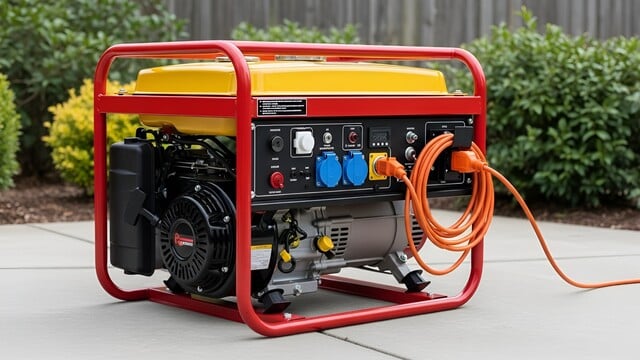 Portable Electric Power Generator Machine. https://www.vecteezy.com/photo/76721395-portable-electric-power-generator-machine